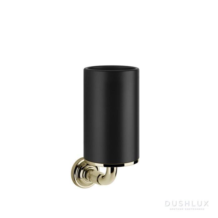 Фото Gessi Venti20 Стакан подвесной, цвет: черный, фурнитура Brass PVD