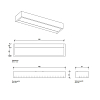 Decor Walther Box 40 N LED Светильник настенный 40x10x5см, светодиодный, 1x LED 16W, цвет: золото