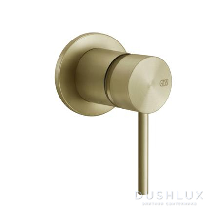 Фото Gessi 316 Смеситель для душа, встраиваемый, цвет: Brushed Brass PVD