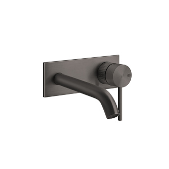 Gessi 316 Встраиваемый смеситель для раковины с изливом 146-116мм, цвет: brushed black metal pvd