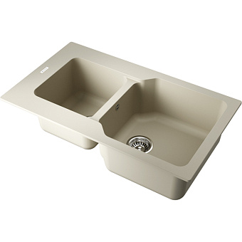 Omoikiri Maru 86-2 Кухонная мойка 86x19x50см.,встраиваемая, цвет: ваниль