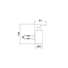 Treemme TAG# Quadra Дозатор жидкого мыла, подвесной, цвет: хром