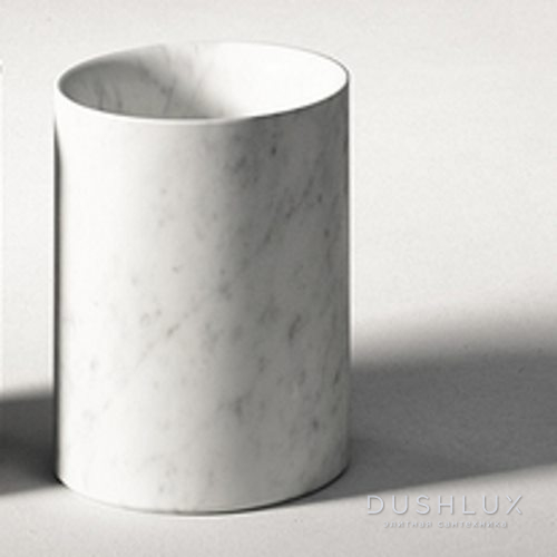 Фото Agape Constellation Стакан настольный 13x10 см, мрамор Carrara, цвет: белый