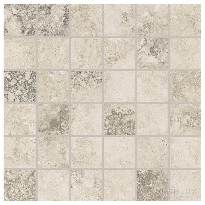Фото Provenza Unique Travertine Керамогранит 30x30x0.95см, глазурованный, универсальная, цвет: Mosaico Ancient Cream Natural