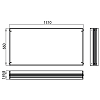 EMCO Prestige2 Монтажная рама 131x66см для встраиваемых зеркальных шкафов 989705009