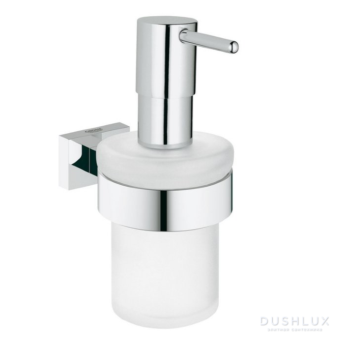 Фото Grohe Essentials Cube Дозатор для жидкого мыла, подвесной, цвет: хром