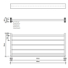Decor Walther Brick HTA Полотенцедержатель 60x25см, подвесной, цвет: хром