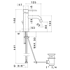 Newform XT Смеситель для раковины, 1 отв., с донным клапаном, цвет: carbon satin