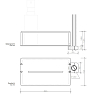Decor Walther DSK 20 Полочка 20x11x6см для душевой стойки (17-22мм), подвесная, цвет: хром