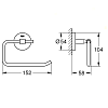 Grohe BauCosmopolitan, Держатель бумаги, подвесной, цвет: хром