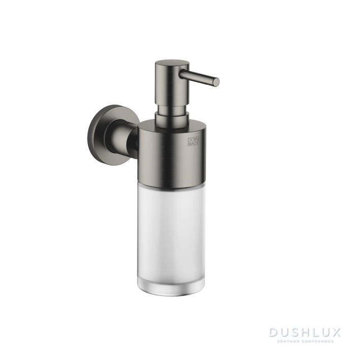 Фото Dornbracht Tara. Дозатор для жидкого мыла, подвесной, цвет: Dark Platinum matt