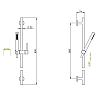 Treemme Shower and Thermostatic Душевой комплект, настенный, цвет: золото PVD