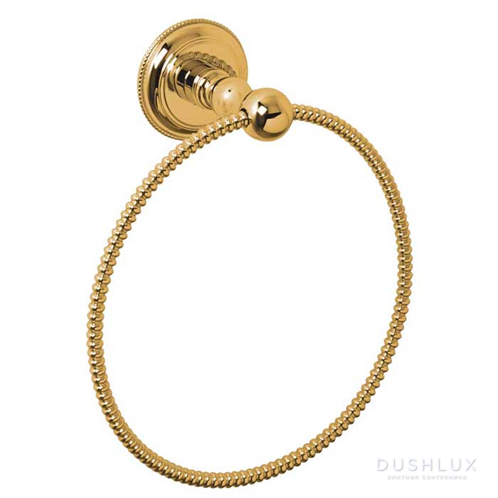 Фото Cristal et Bronze Cannele  Полотенцедержатель кольцо 18см., подвесной, цвет: золото
