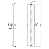 Gessi Shower316 Штанга для душа, цвет: шлифованная сталь