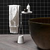 Antonio Lupi Halo Полотенцедержатель 80x24x55см., напольный, база из мрамора Carrara satinato, столешница белая Flumood, цвет: Bianco opaco
