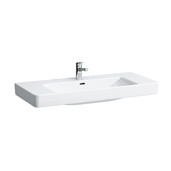 Laufen Pro S Раковина 105x46.5x9.5 см, 1 отв., подвесная/накладная, c переливом, цвет: белый