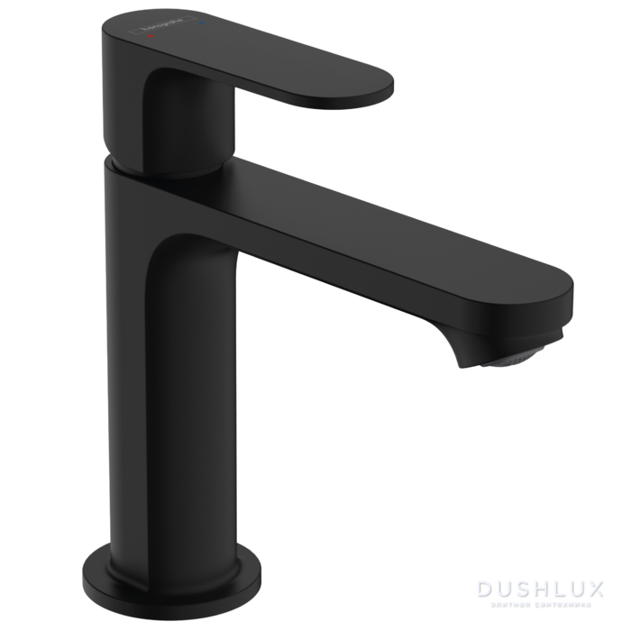 Фото Hansgrohe Rebris S Смеситель для раковины, 1 отв., с донным клапаном, цвет: черный матовый
