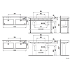 Laufen Pro S Раковина двойная 130x46.5см., подвесная, с 1 отв., на каждую раковину, цвет: белый глянцевый