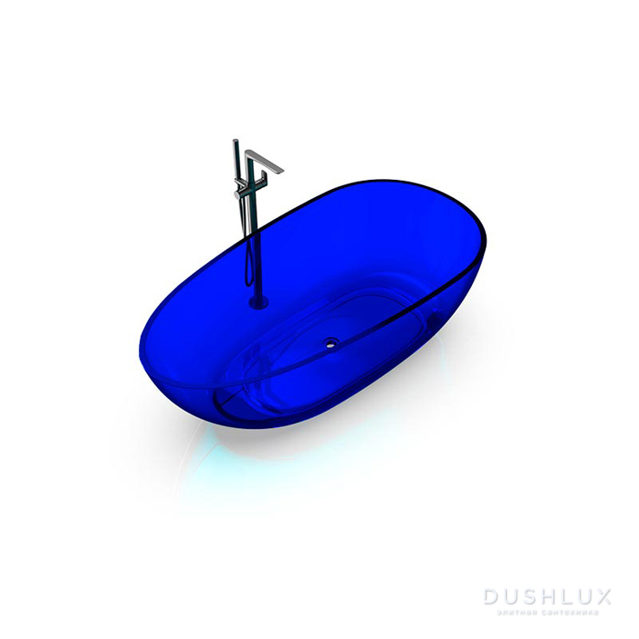 Фото Knief EGG Shape Ванна 170x85x54см., отдельностоящая, из полимерного материала, цвет: Marine blue # XXX