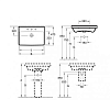 Villeroy&Boch Avento Раковина 60x47 см, 1 отв., с переливом, с антигрязевым покрытием CeramicPlus, цвет: белый