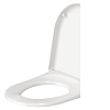 Duravit Starck 3 Сиденье для унитаза с микролифтом (Soft Close), цвет: белый/нержавеющая сталь