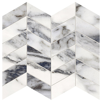 Provenza Unique Marble Керамогранит 30x30x0.95см, глазурованный, универсальная, цвет: Mosaico Arrows Bianco Siena Lappato