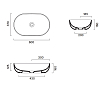 Catalano Sfera Раковина 60x37см накладная, без отв., цвет: Cemento Satinato