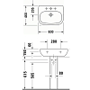 Duravit D-Code Раковина 60x46см., подвесная, 1 отв., цвет: белый