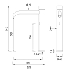 CEA Design MILO360 Смеситель для раковины, 1 отв., инфракрасный, цвет: нержавеющая сталь