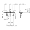 Dornbracht Lulu Смеситель для раковины, на 3 отв., цвет: хром