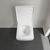 Villeroy&Boch Memento 2.0 Унитаз 37.5х56х34.5см., подвесной, безободковый, с сиденьем, цвет: альпийский белый