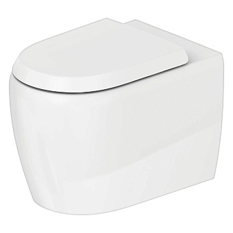 Duravit Qatego Унитаз 39x60 см, напольный, безободковый, Weiß Hochglanz, цвет: белый