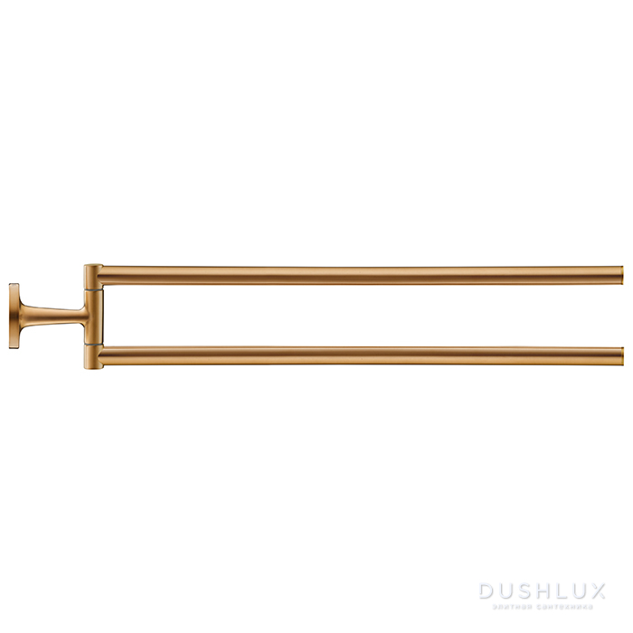 Фото Duravit Starck T Полотенцедержатель 46.5 см, двойной, подвесной, цвет: Bronze Brushed