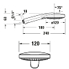 Duravit Shower Ручной душ 12см., 3 режима, цвет: чёрный матовый