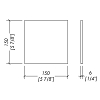 Devon&Devon Simply Керамическая плитка 15x15см, настенная, plain, цвет: white