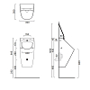 Catalano Писсуар 64x32см Rimless, без отв. под крышку, цвет: белый матовый