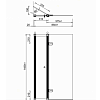 Burlington Britton Шторка для ванной 145x85см., цвет: хром