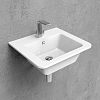 Flaminia Volo Раковина 66x52x16 см, без отв., подвесная, цвет: белый