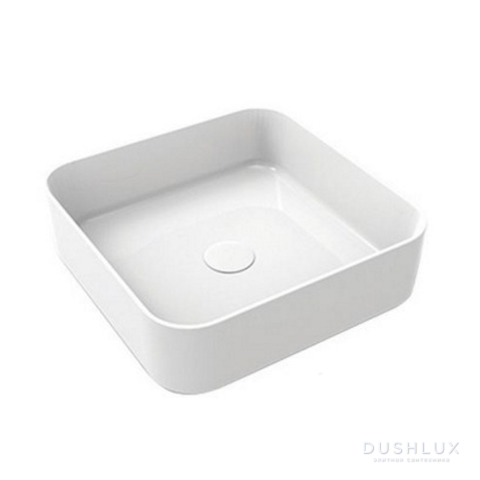 Фото Cielo Shui Comfort Раковина 44x43x13 см, 1 отв., накладная, цвет: белый глянец