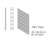 Mutina Punto Керамическая плитка 31.5х4 см, down, настенный, цвет: matt grey
