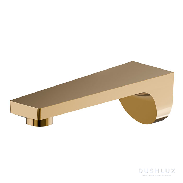 Фото Newform ParkLE Излив для ванны, встраиваемый, 1/2”, цвет: PVD glossy gold