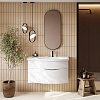 Kerama Marazzi Riva Тумба 100см., подвесная, с раковиной, правая, цвет: белый матовый