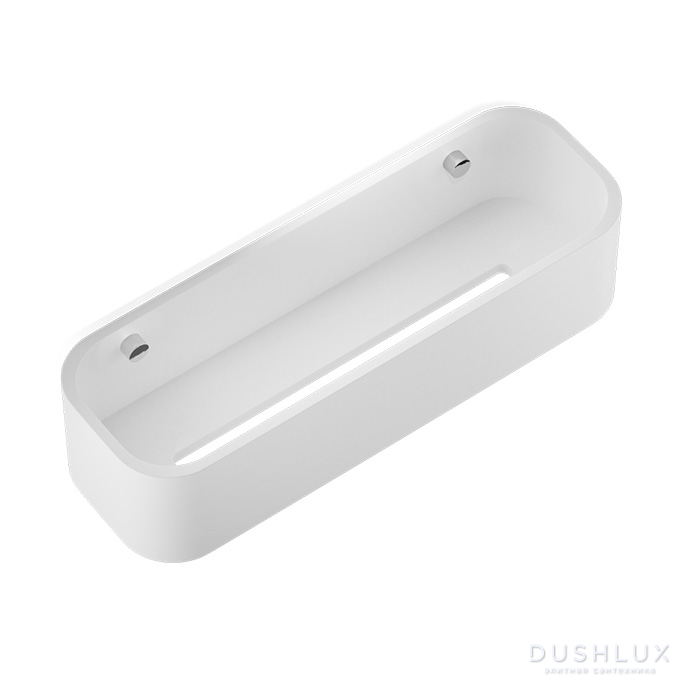 Фото Decor Walther Stone DCT30 Душевая полочка 30x10см, подвесная, цвет: белый/хром