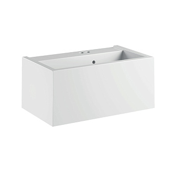 Kerasan Kanaal Раковина 80x46.5см., подвесная, 2 отв., цвет: белый глянцевый