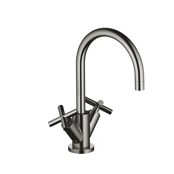 Dornbracht Tara Смеситель для раковины, на 1 отв., с донным клапаном, цвет: Dark Chrome