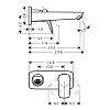 Hansgrohe Logis Смеситель для раковины (внешняя часть), цвет: хром