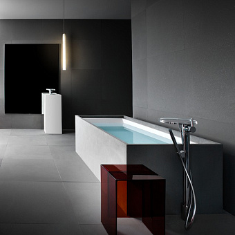Laufen Kartell Ванна 170x86x44см., отдельностоящая, с слив-переливом с подсветкой, сист. подъема, материал: композит, цвет: белый