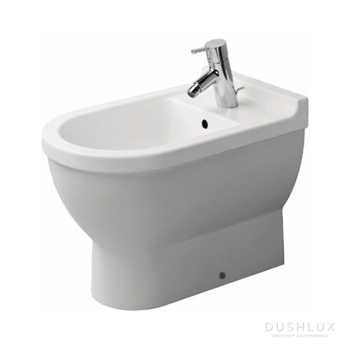 Фото Duravit Starck 3 Биде напольное 56x36см., приставное, 1 отв., цвет: белый
