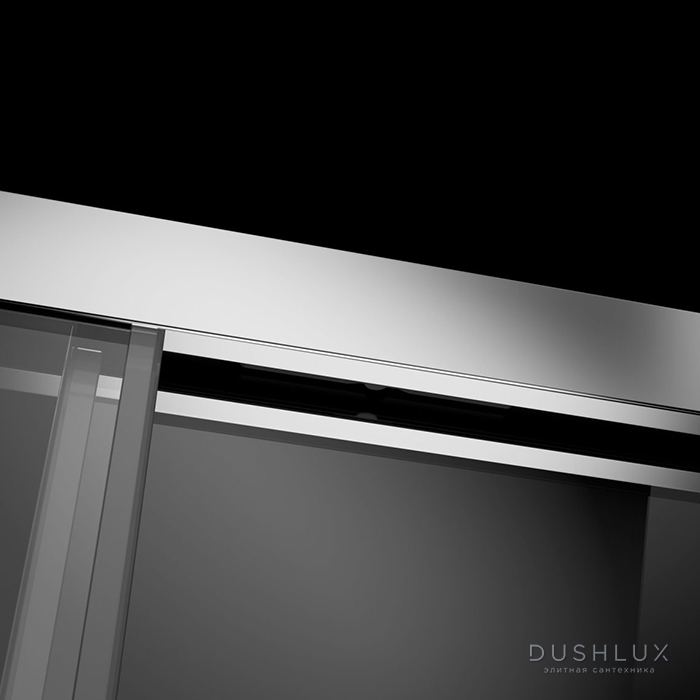 Фото Radaway Idea PN DWD Штора на ванну 180x150 см, отделка: хром/стекло прозрачно
