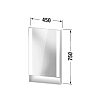 Duravit Qatego Зеркало 45x65cм., с подсветкой, цвет: белый матовый